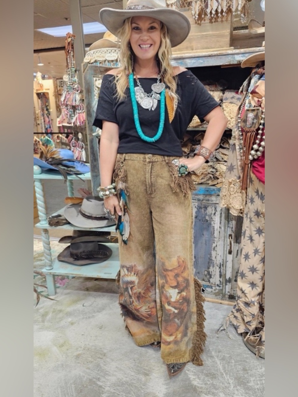 A Rare Bird Horse/Warrior corduroy pant - Picture 2 of 2